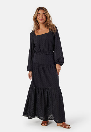 Broderie Anglaise Square Neck Blouse