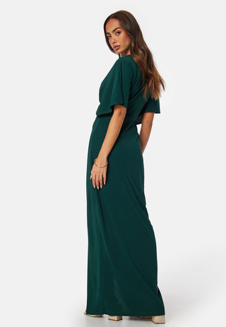 Wrap Slit Maxi Dress