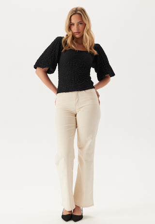 Square Neck Volume Sleeve Top