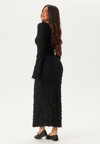 Structure Long Sleeve Midi Dress