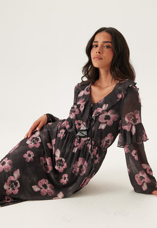 happy-holly-mesh-frill-dress-blackfloral