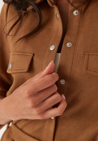 Faux Suede Shirt