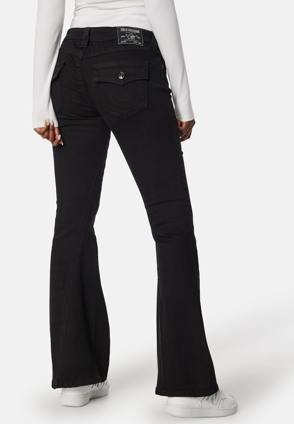 Joey Low Rise Flare Black Body Rinse