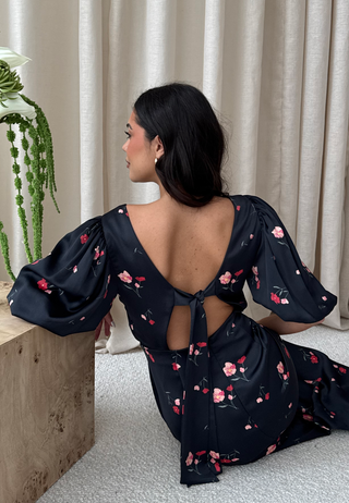 Puff Sleeve Ankle Dress