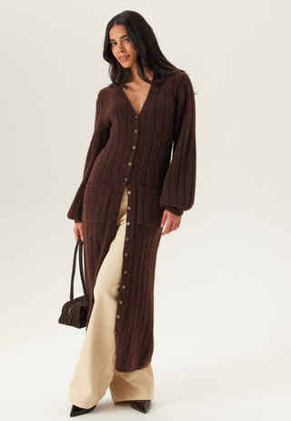 Knitted Cardigan Dress