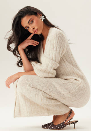 Knitted Cardigan Dress