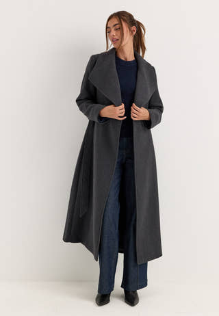 Long Wool Blend Coat
