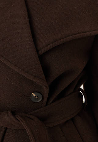 Short Wool Blend Coat