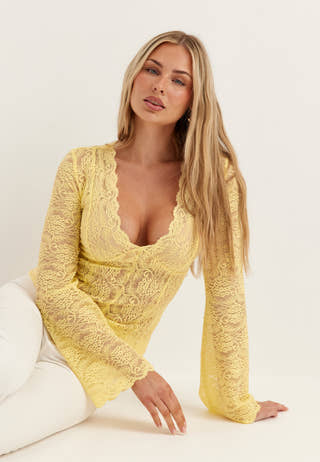 Long Sleeve Lace Top