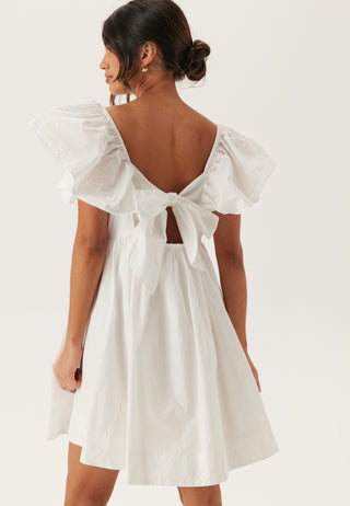 Tie Back Frill Short Dress