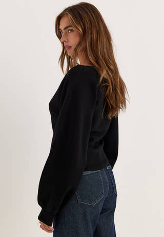 Knitted Cardigan Black