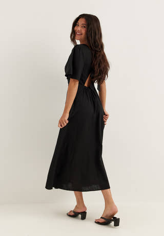 Linen Midi Dress