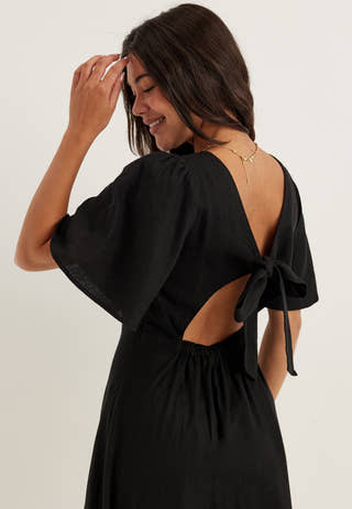 Linen Midi Dress