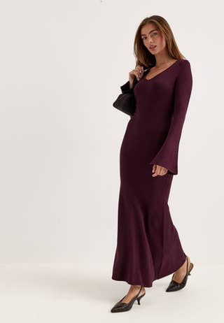 Knitted Dress Red