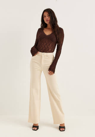 High Straight Leg Jeans