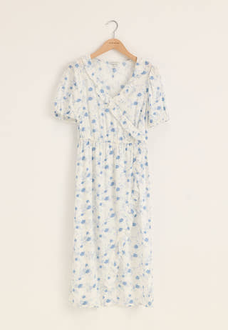 Wrap Frill Dress