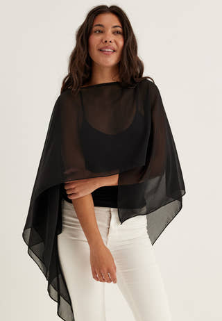Sheer Chiffon Cape