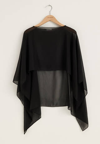 Sheer Chiffon Cape