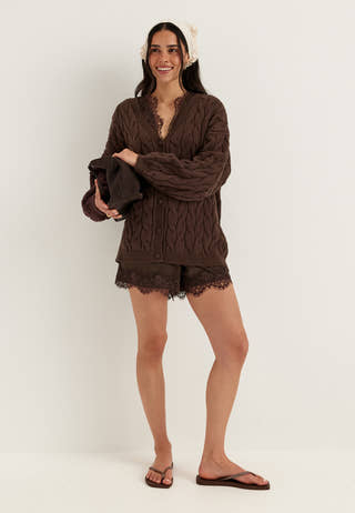 Cable Knit Cardigan