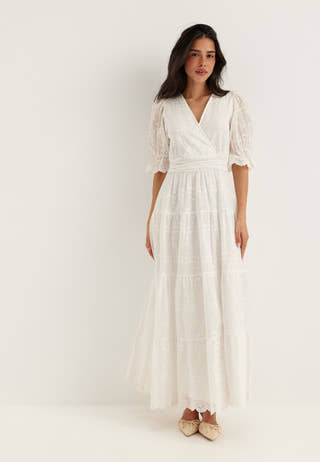 Broderie Anglaise Maxi Dress