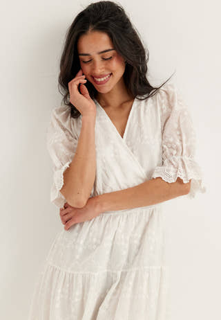 Broderie Anglaise Maxi Dress