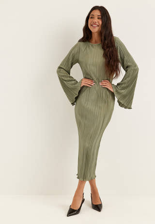Pleated Frill Dress