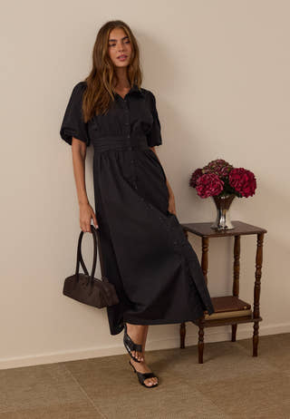 Waist Detail Cotton Dress