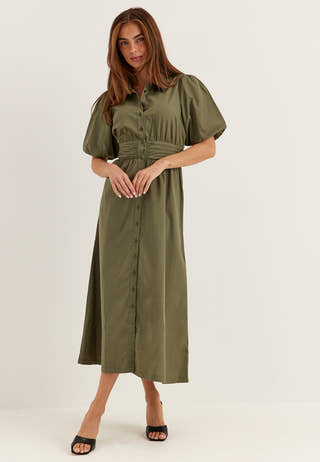Waist Detail Cotton Dress
