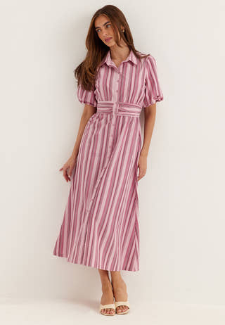 Waist Detail Cotton Dress