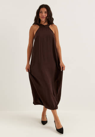 Halter Neck Balloon Dress