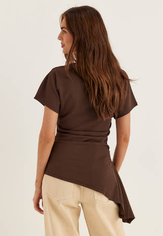 Assymetric Drapy Top