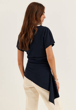Assymetric Drapy Top