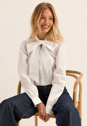 Tie Detail Blouse White