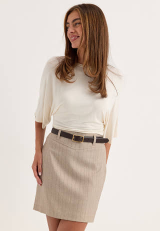 Mini Suit Skirt Striped