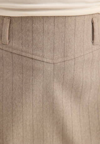 Mini Suit Skirt Striped
