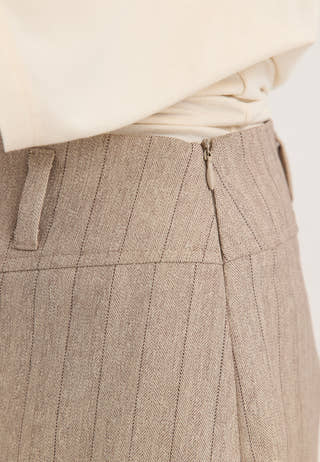 Mini Suit Skirt Striped