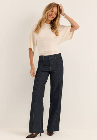 Front Seam Jeans Blue