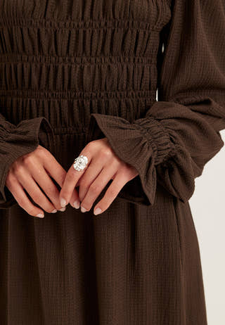 Long Sleeve Smock Dress
