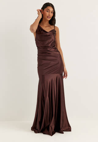 Waterfall Mermaid Soft Stretch Gown Purple
