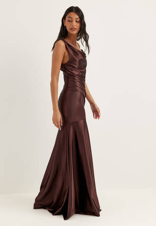 Waterfall Mermaid Soft Stretch Gown Purple