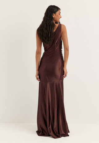 Waterfall Mermaid Soft Stretch Gown Purple