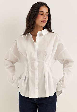 Long Sleeve Waist Shirt