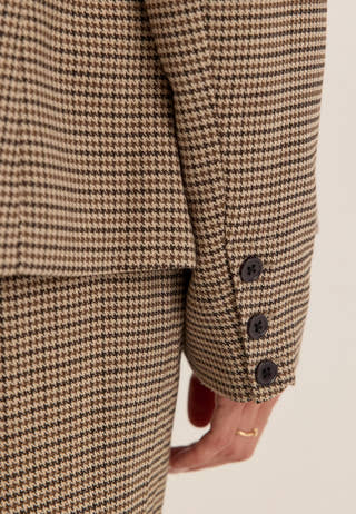 Shaped Blazer Patterned