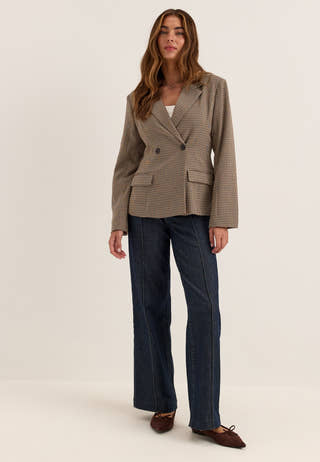 Shaped Blazer Patterned