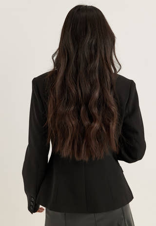 Shaped Blazer Black