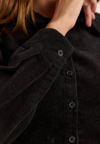 Corduroy Shaped Shirt Black