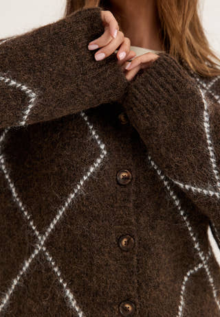 Knitted Cardigan Patterned