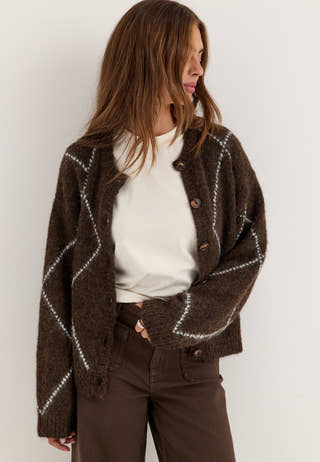 Knitted Cardigan Patterned