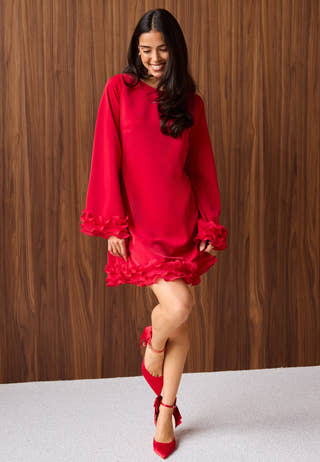 A-line Flounce Dress