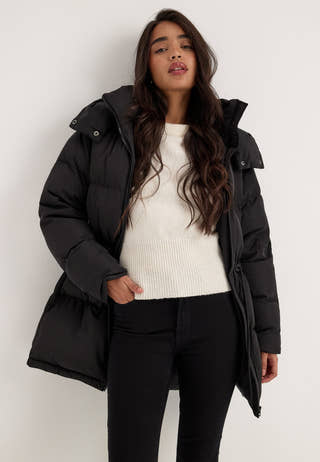 Padded Down Jacket Black